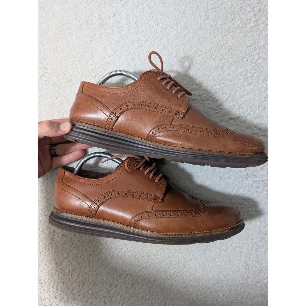 Cole Haan OriginalGrand Oxfords Mens 9.5‎ Brown Leather Wingtip C26472